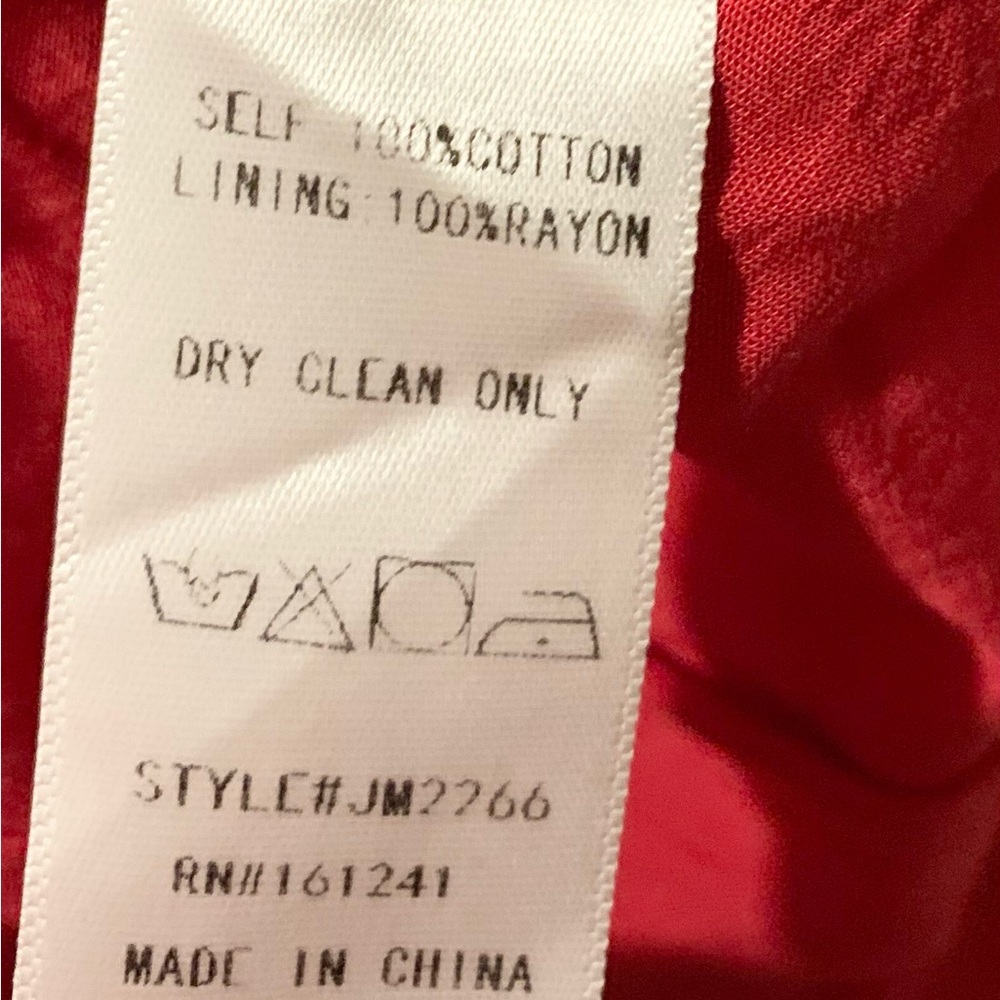 J.Marie Red Embroidered Flutter Sleeve Top Size XS - Picture 6 of 6